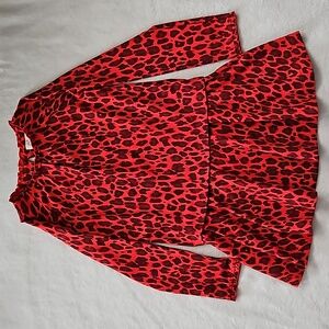 Kate Spade Red Leopard Dress